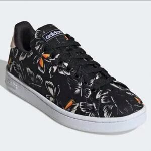 adidas Women's Black and Orange Butterfly Sneakers